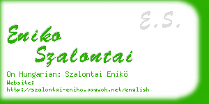 eniko szalontai business card